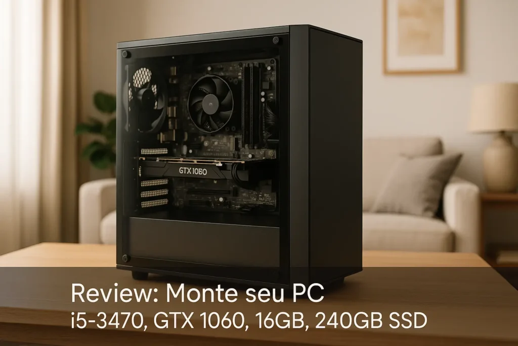 Monte seu PC: i5-3470, GTX 1060, 16GB, 240GB SSD