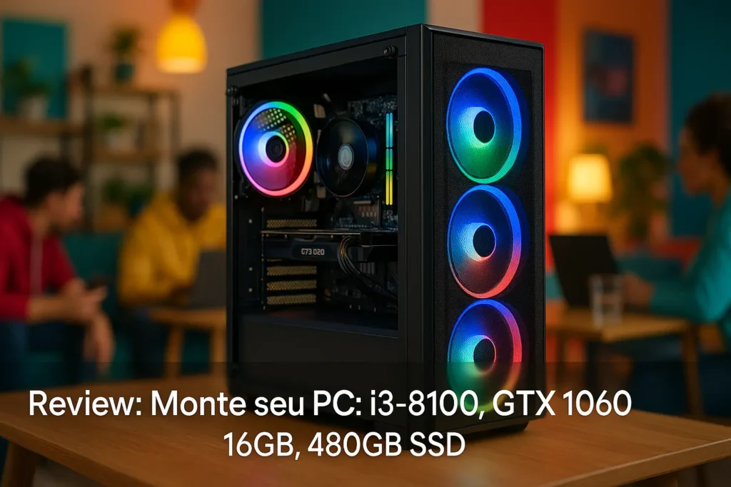 Monte seu PC: i3-8100, GTX 1060, 16GB, 480GB SSD