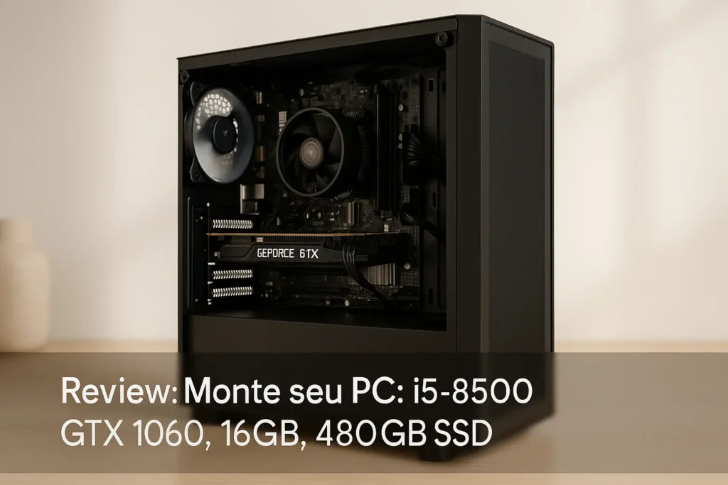 Monte seu PC: i5-8500, GTX 1060, 16GB, 480GB SSD