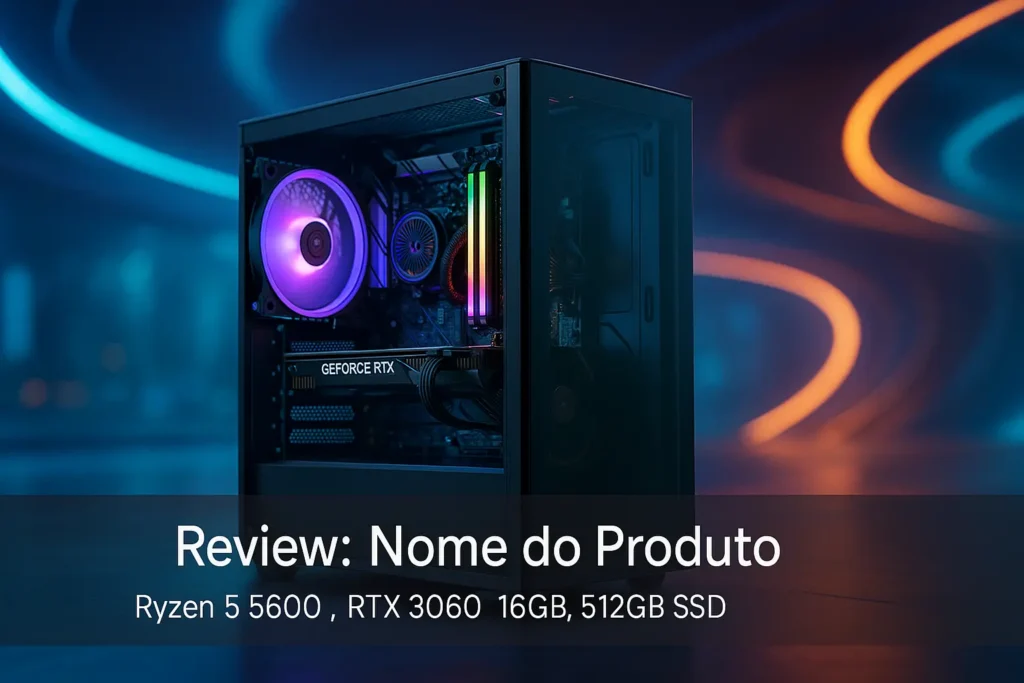 Monte seu PC: Ryzen 5 5600, RTX 3060, 16GB, 512GB SSD