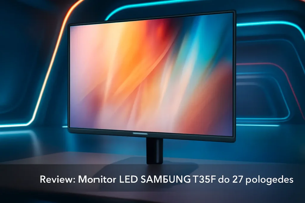 Monitor LED SAMSUNG T35F de 27 polegadas com design sem bordas, painel IPS, 75 Hz, FreeSync e modo de proteção ocular