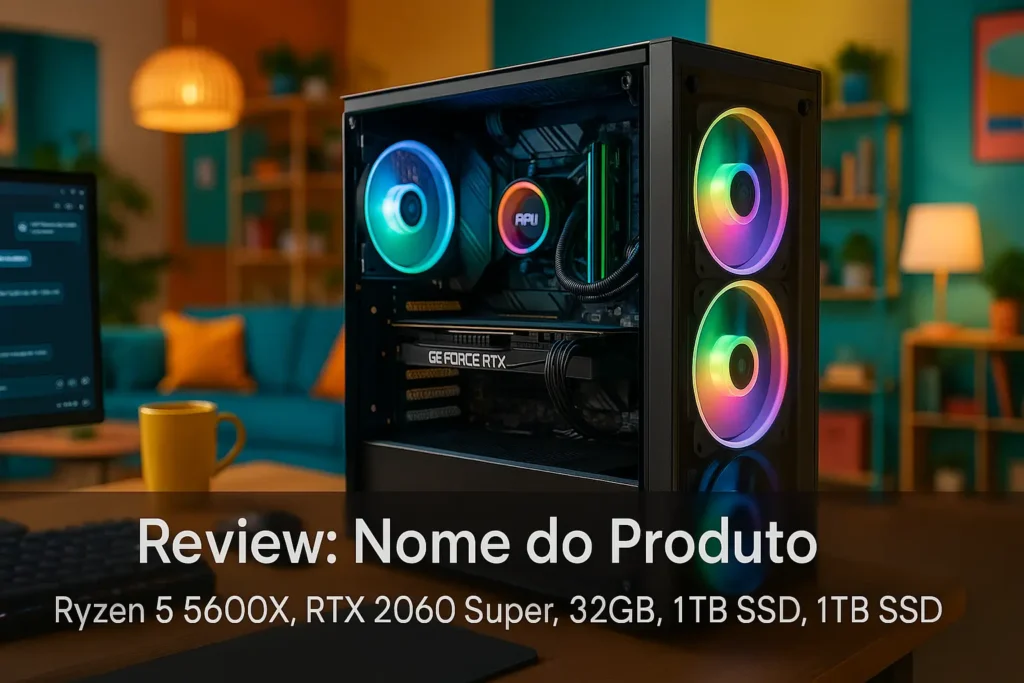 Monte seu PC: Ryzen 5 5600X, RTX 2060 Super, 32GB, 1TB SSD
