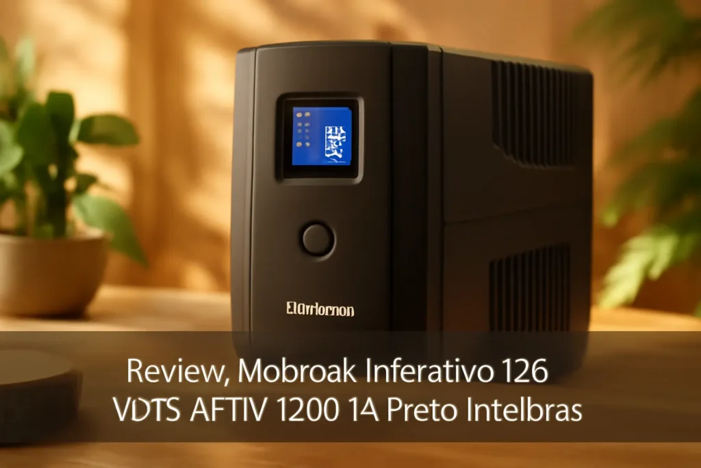 Nobreak Interativo 120 Volts ATTIV 1200VA Preto Intelbras - Proteção e Desempenho Confiável