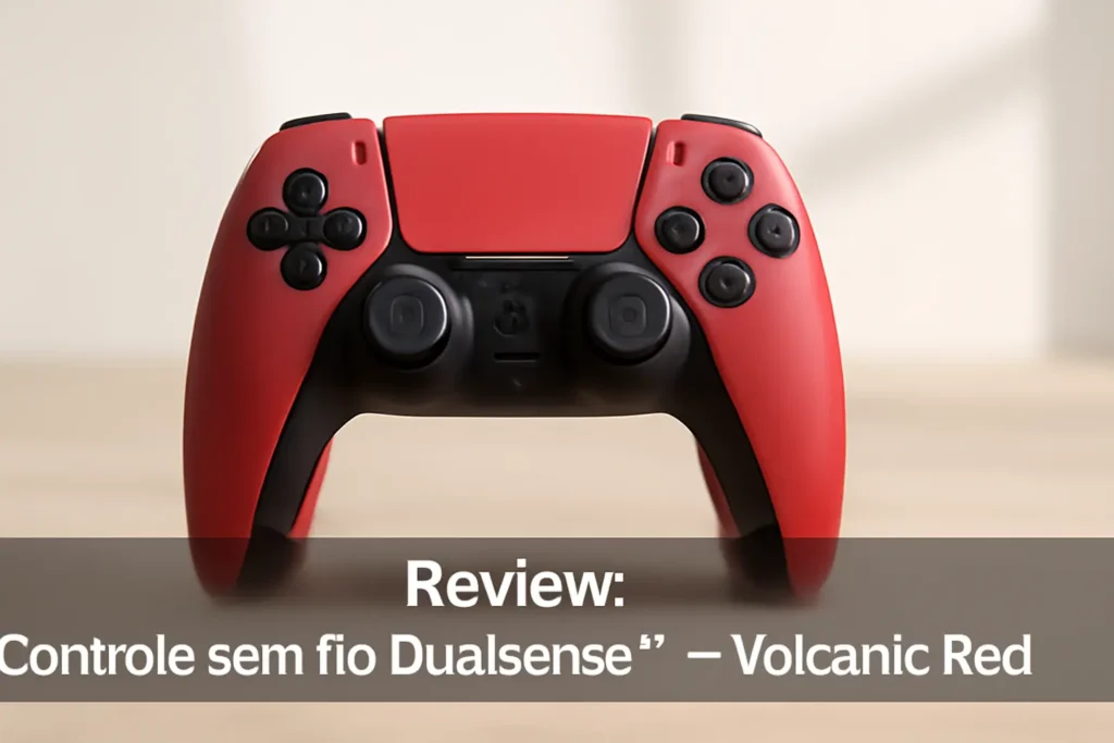 Controle sem fio DualSense™ – Volcanic Red