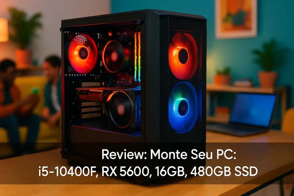 Monte seu PC: i5-10400F, RX 5600, 16GB, 480GB SSD
