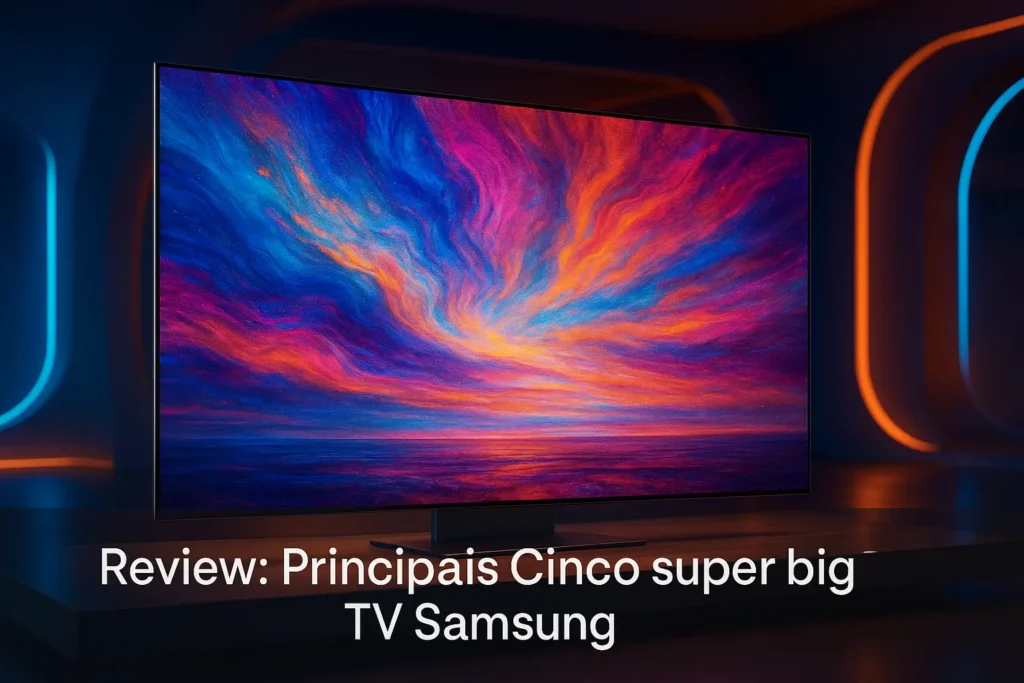 Principais Cinco super big TV Samsung