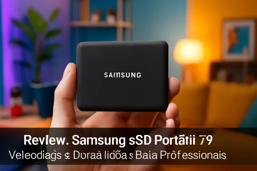 Samsung SSD Portátil T9 4TB: Velocidade e Durabilidade para Profissionais