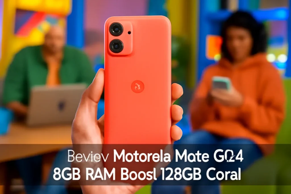 Smartphone Motorola Moto G04 8GB RAM Boost 128GB Coral