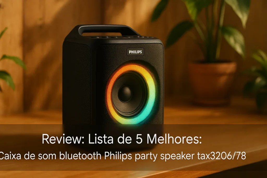 Lista de 5 Melhores: Caixa de som bluetooth Philips party speaker tax3206/78