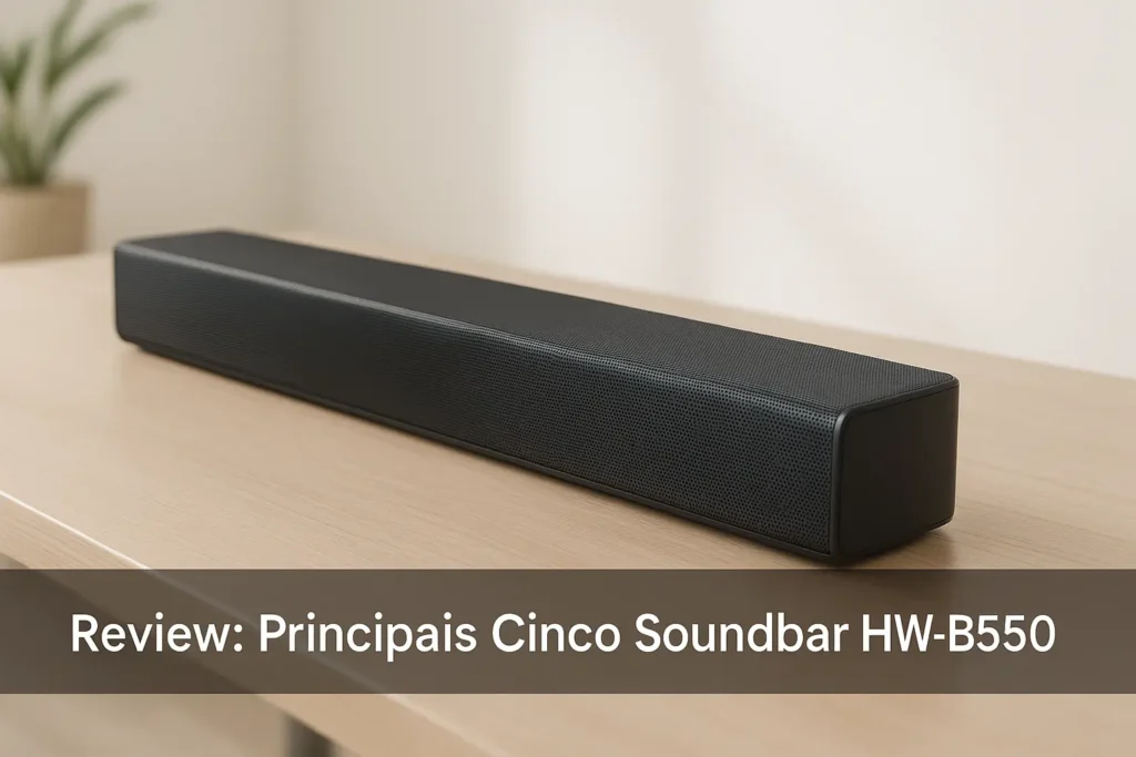 Principais Cinco Soundbar HW-B550