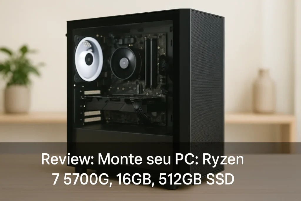 Monte seu PC: Ryzen 7 5700G, 16GB, 512GB SSD