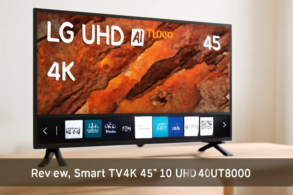 Smart TV 4K 43" LG UHD 43UT8000: Processador α5 Ger7, AI, Alexa e Chromecast Integrado