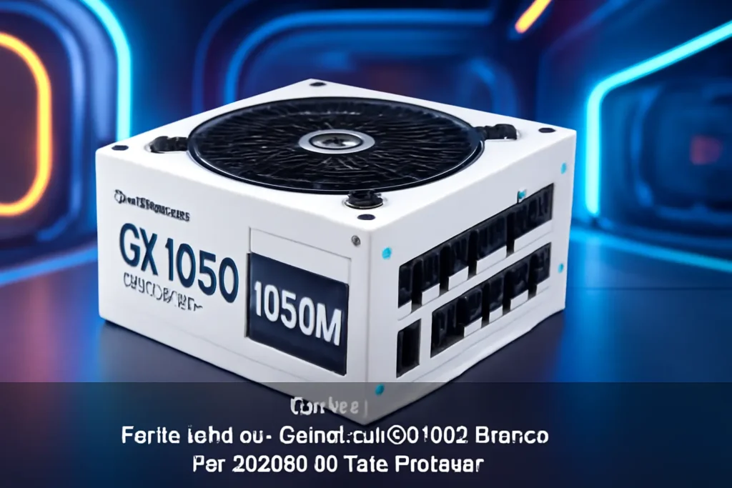 Fonte Modular Gamemax GX1050 Branca Pro 1050W 80 Plus Platinum
