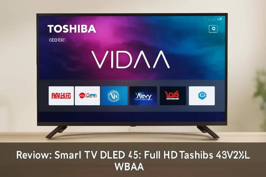 Smart TV DLED 43" Full HD Toshiba 43V35L VIDAA: Design Slim e Tecnologia Avançada