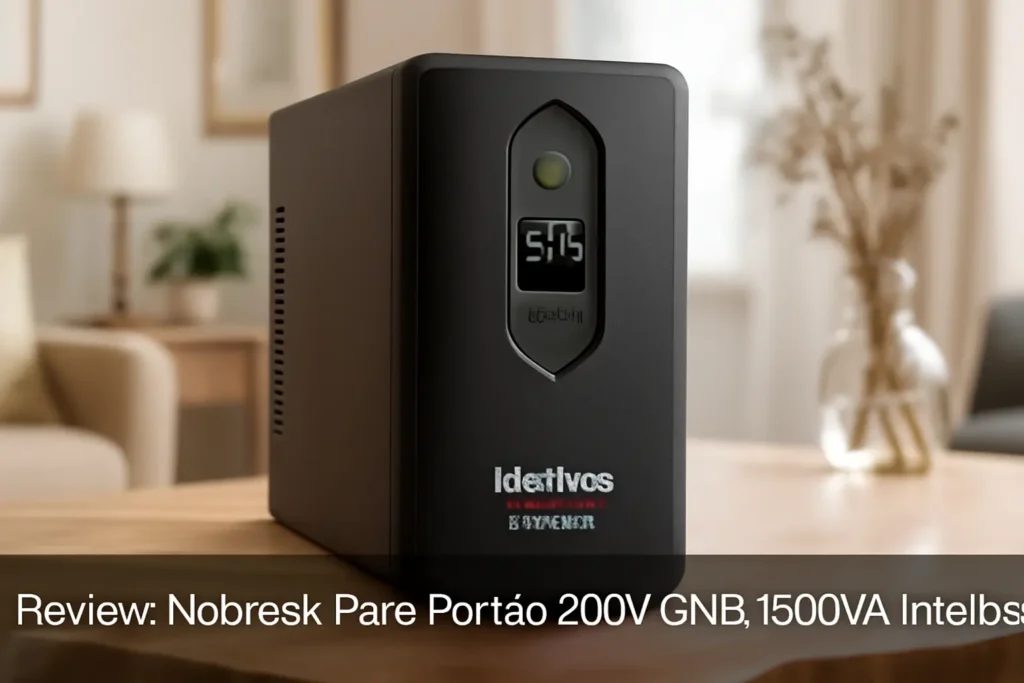 Nobreak Para Portão 220V GNB 1500VA Intelbras: Potência e Proteção para Seu Sistema