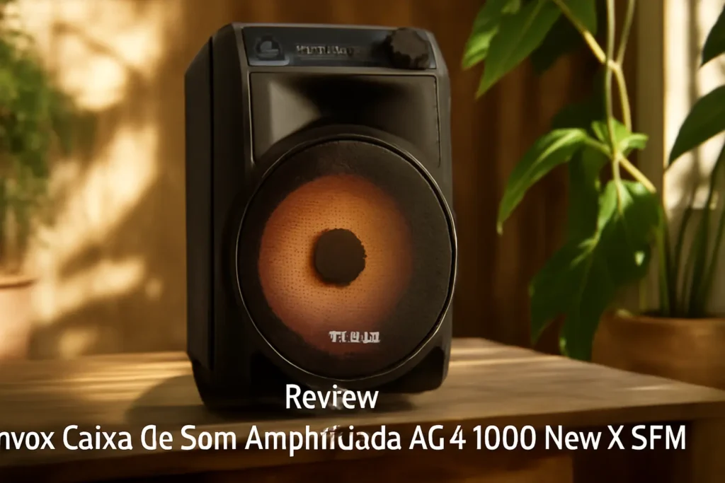 Amvox Caixa de Som Amplificada ACA 1000 New X SFM - Potência de 1000W RMS, Bluetooth, Amplificador Digital, Equalizador, USB