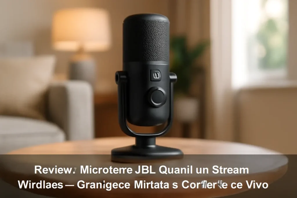 Microfone JBL Quantum Stream Wireless - Gravações Nítidas e Conforto ao Vivo