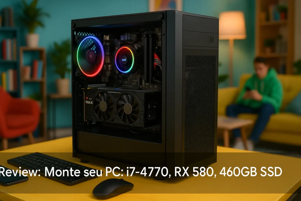 Monte seu PC: i7-4770, RX 580, 16GB, 480GB SSD