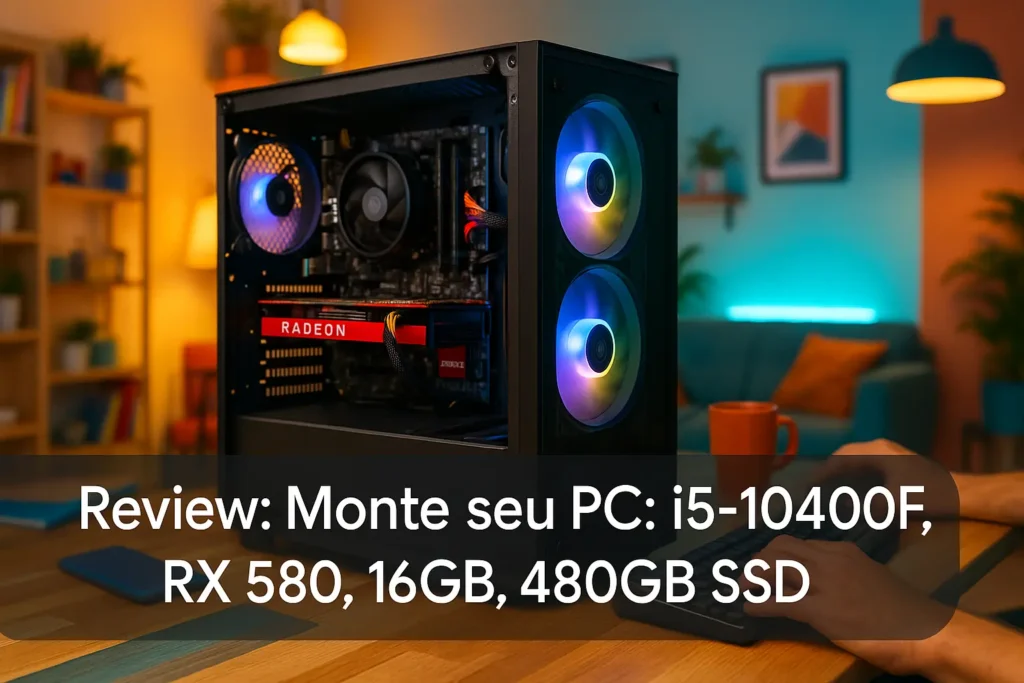 Monte seu PC: i5-10400F, RX 580, 16GB, 480GB SSD