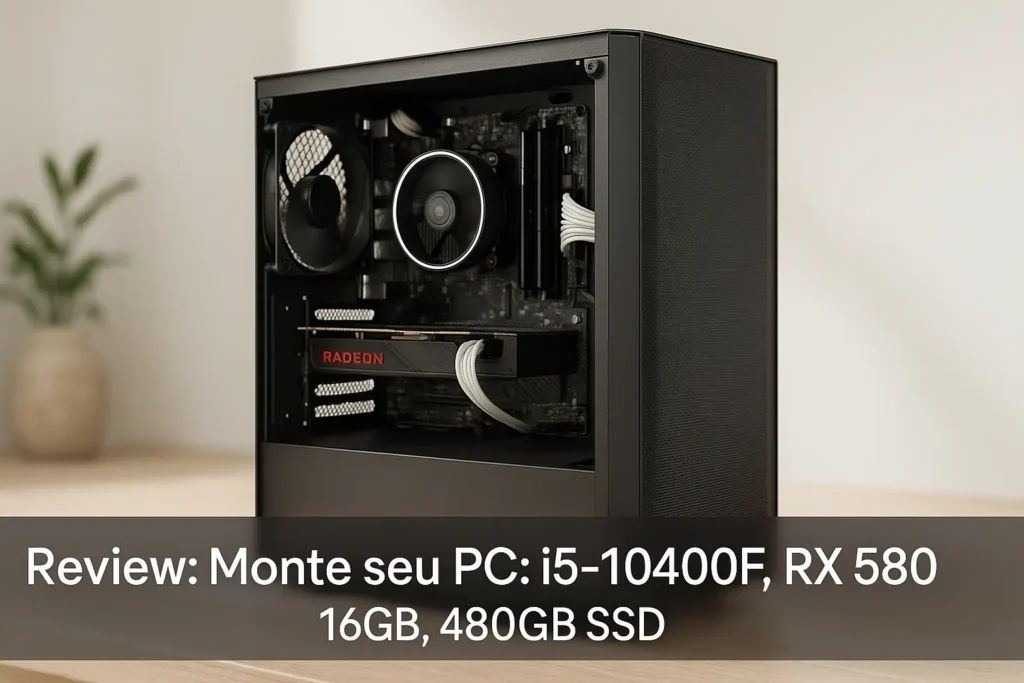Monte seu PC: i5-10400F, RX 580, 16GB, 480GB SSD
