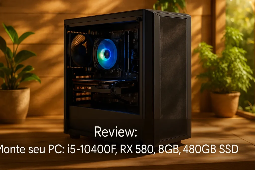 Monte seu PC: i5-10400F, RX 580, 8GB, 480GB SSD