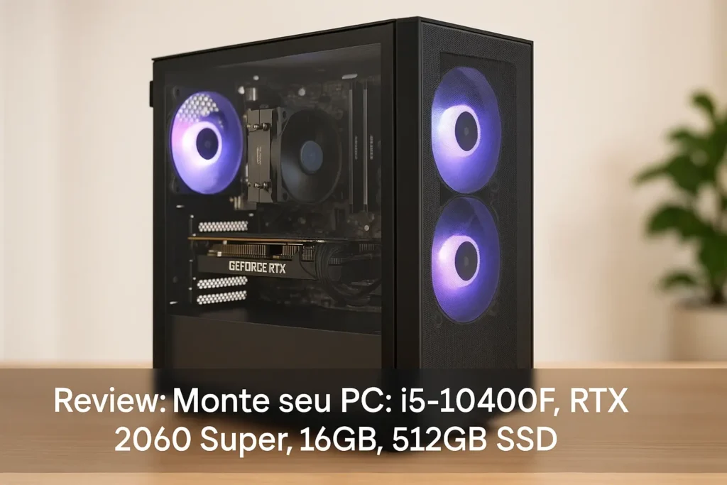 Monte seu PC: i5-10400F, RTX 2060 Super, 16GB, 512GB SSD