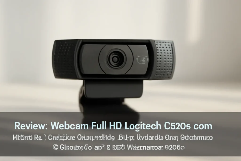 Webcam Full HD Logitech C920s com Microfone Embutido e Proteção de Privacidade para Chamadas e Gravações em Vídeo Widescreen 1080p