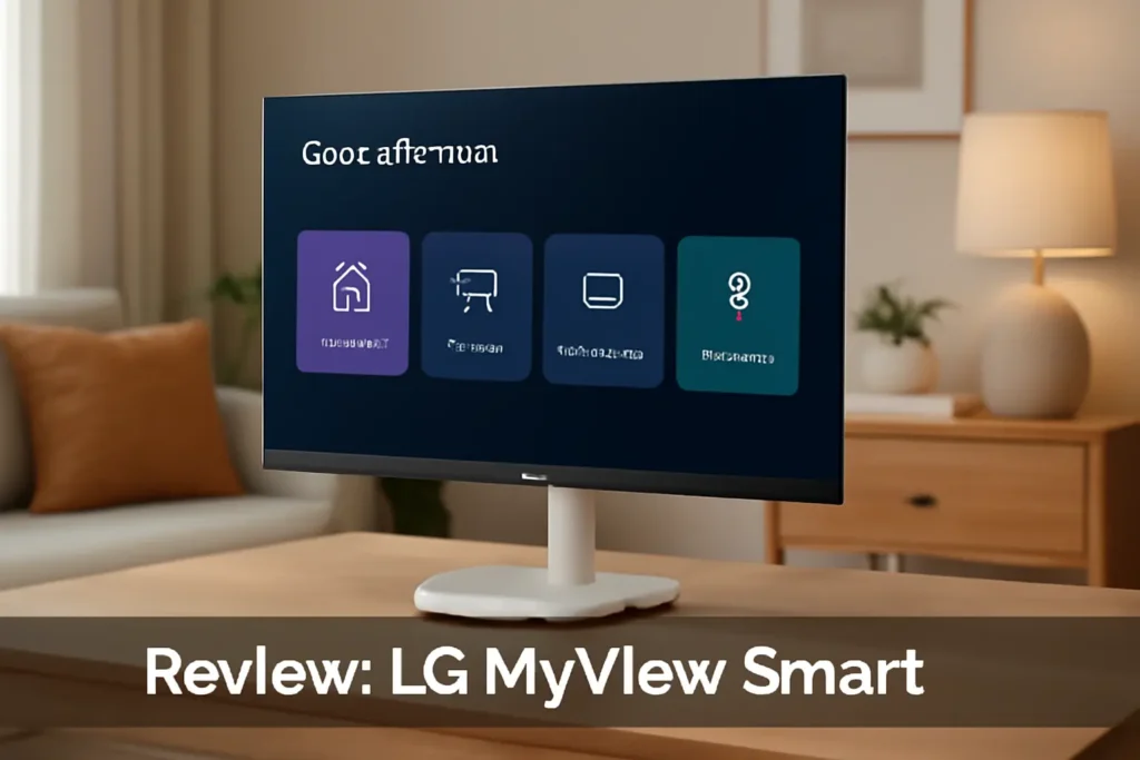 Monitor LG MyView Smart - Tela IPS 27", WebOS, ThinQ Home, Air Play, Screen Share, Bluetooth