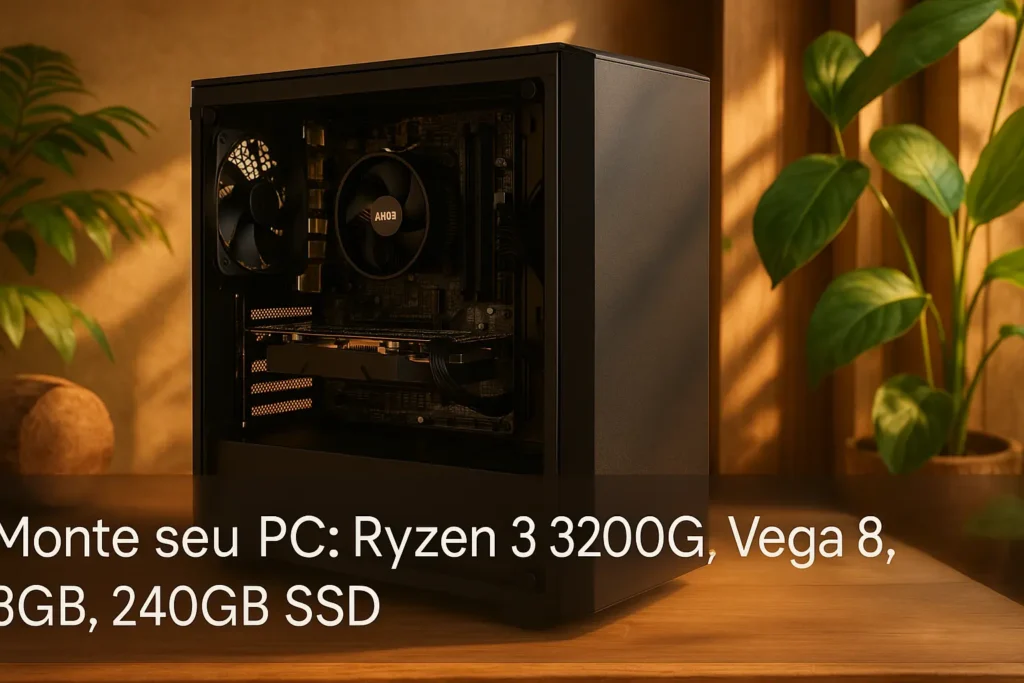 Monte seu PC: Ryzen 3 3200G, Vega 8, 8GB, 240GB SSD