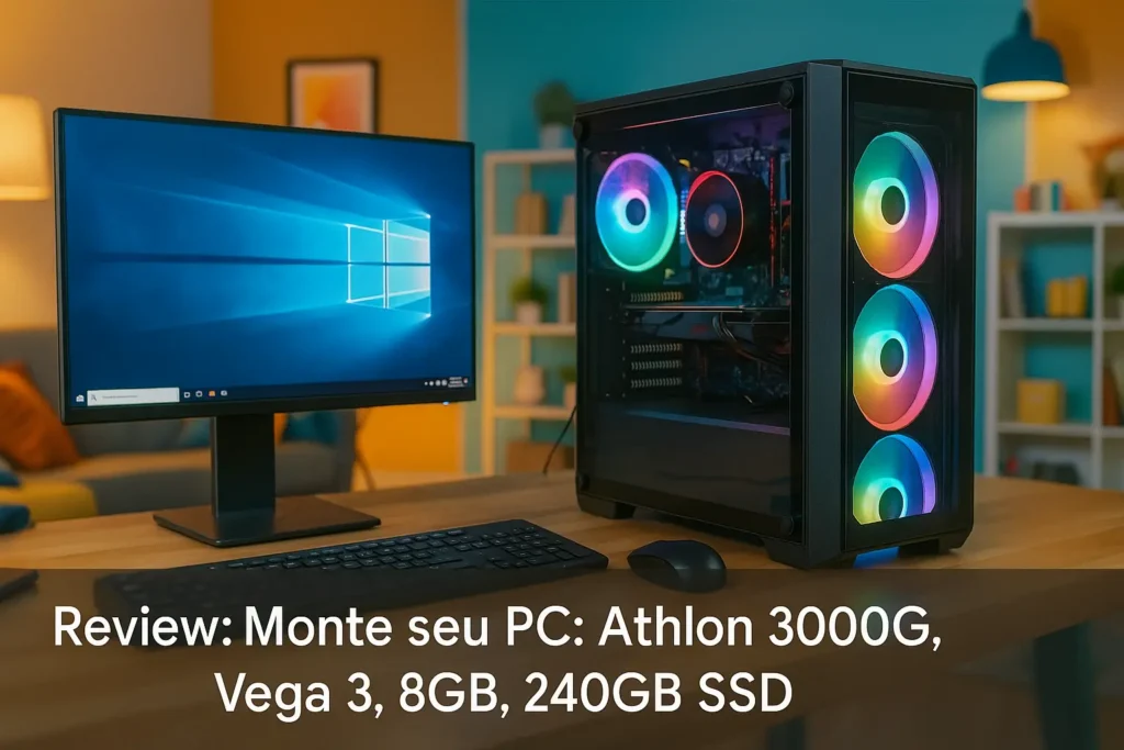 Monte seu PC: Athlon 3000G, Vega 3, 8GB, 240GB SSD