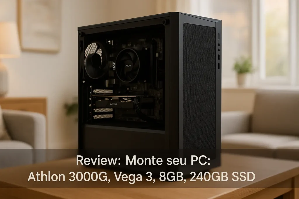 Monte seu PC: Athlon 3000G, Vega 3, 8GB, 240GB SSD
