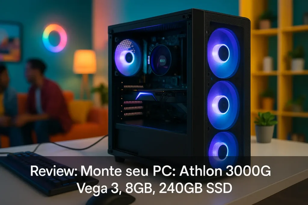 Monte seu PC: Athlon 3000G, Vega 3, 8GB, 240GB SSD
