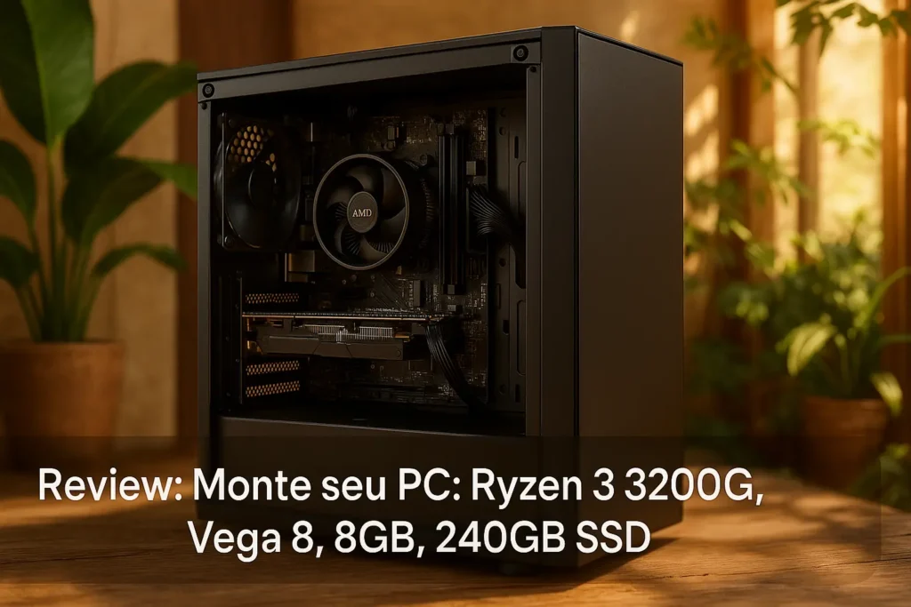 Monte seu PC: Ryzen 3 3200G, Vega 8, 8GB, 240GB SSD