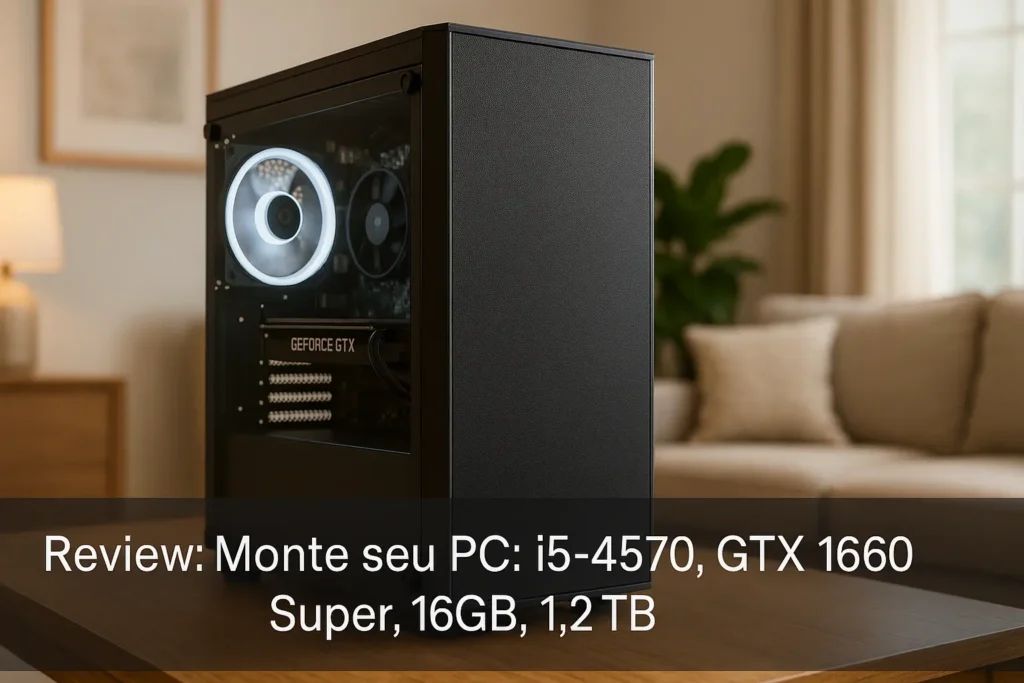 Monte seu PC: i5-4570, GTX 1660 Super, 16GB, 1.2TB
