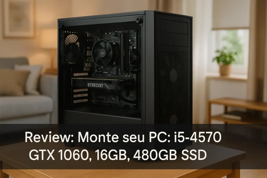 Monte seu PC: i5-4570, GTX 1060, 16GB, 480GB SSD