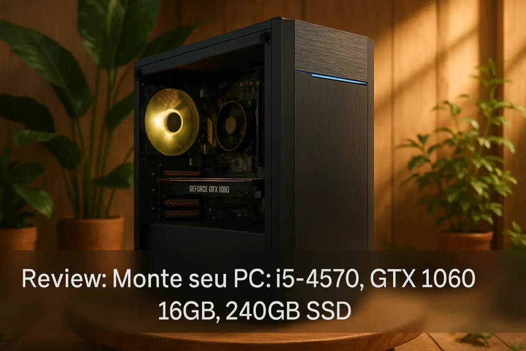 Monte seu PC: i5-4570, GTX 1060, 16GB, 240GB SSD