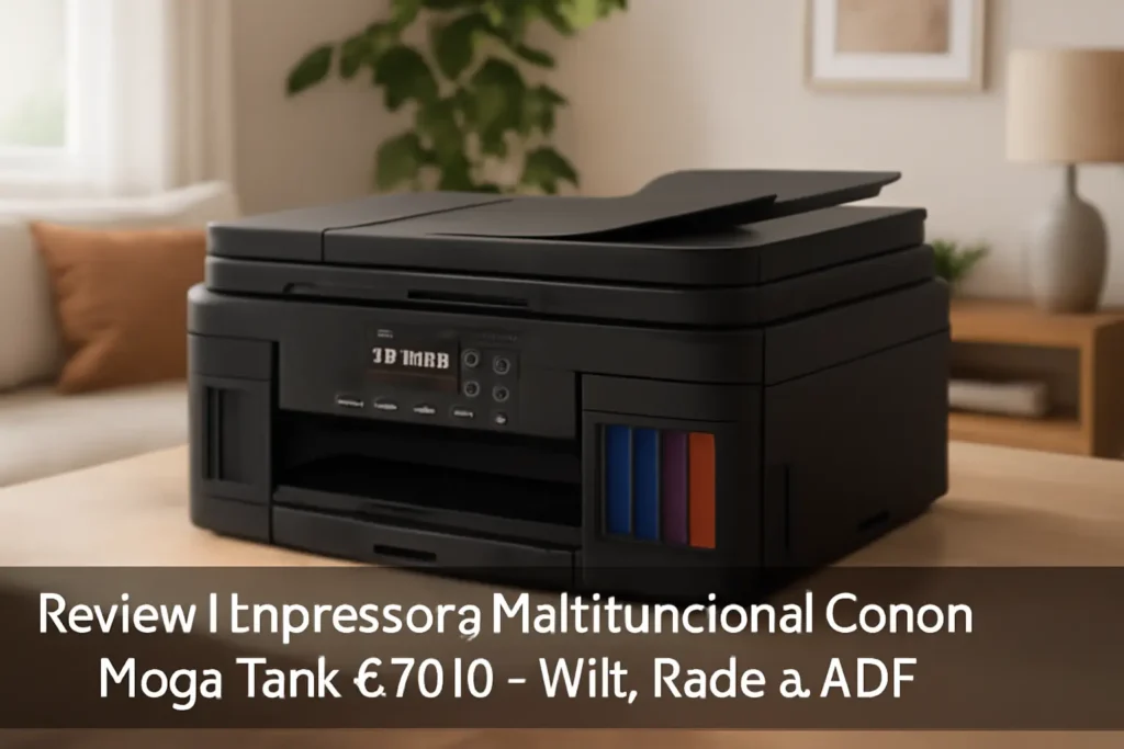 Impressora Multifuncional Canon Mega Tank G7010 - Wifi, Rede e ADF