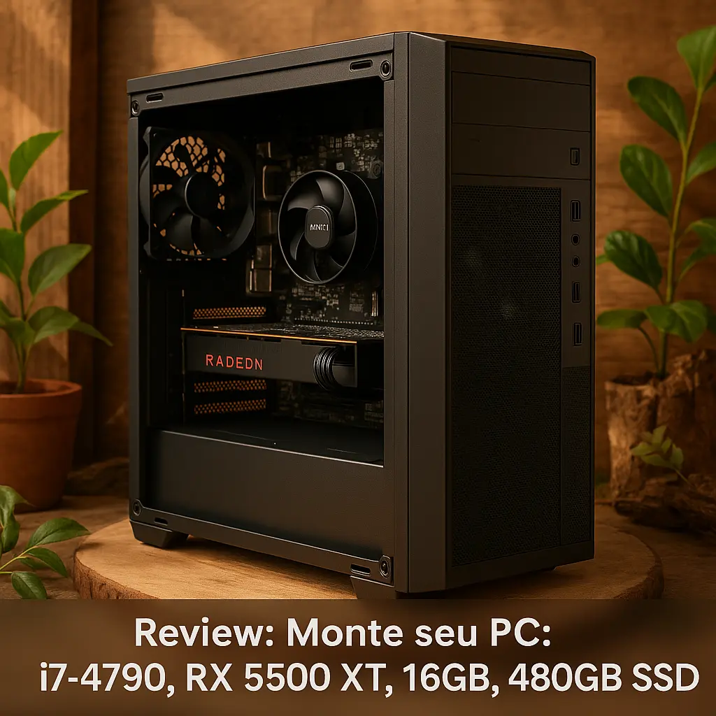 Monte seu PC: i7-4790, RX 5500 XT, 16GB, 480GB SSD