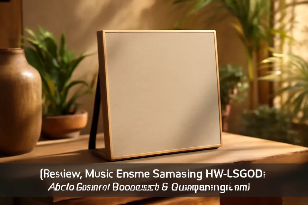 Music Frame Samsung HW-LS60D: Áudio de Alta Resolução e Design Elegante