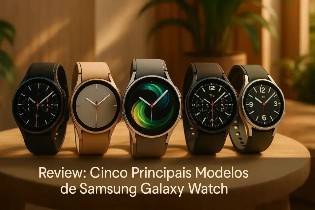 Cinco Principais Modelos de Samsung Galaxy watch