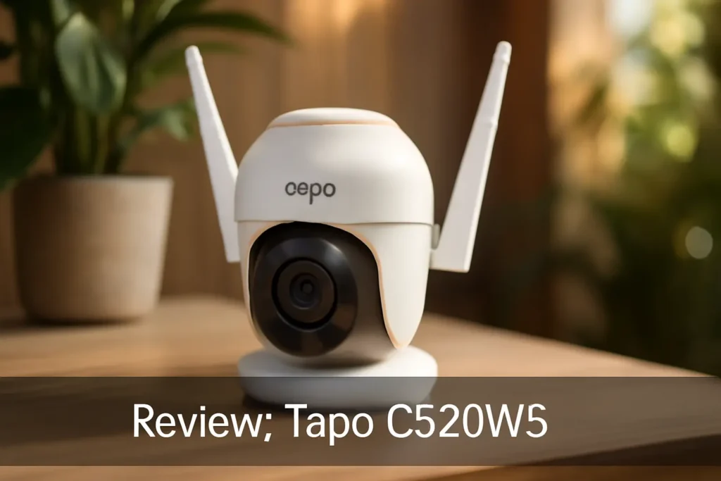 Tapo C520WS - Câmera de vigilância Wi-Fi externa 360°, resolução QHD 2K, visão noturna colorida Starlight, detecção de IA múltipla