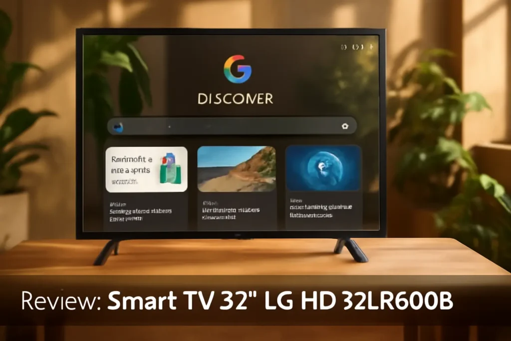 Smart TV 32" LG HD 32LR600B com Processador α5 Ger6 e Alexa Integrado