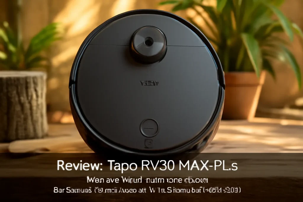 Tapo RV30 MAX Plus: Aspirador de Pó Robô com Potência de Sucção Ultra de 5300 Pa e Navegação LiDAR+IMU