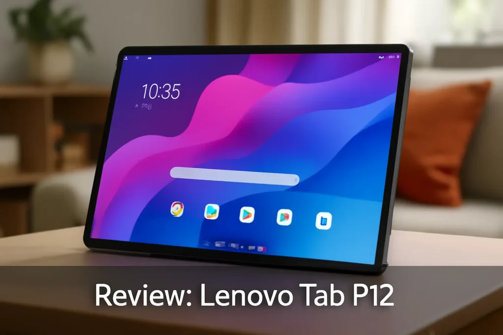 Lenovo Tab P12 12.7" Octa-Core 4GB 128GB Wi-Fi - Câmeras 8MP e 13MP