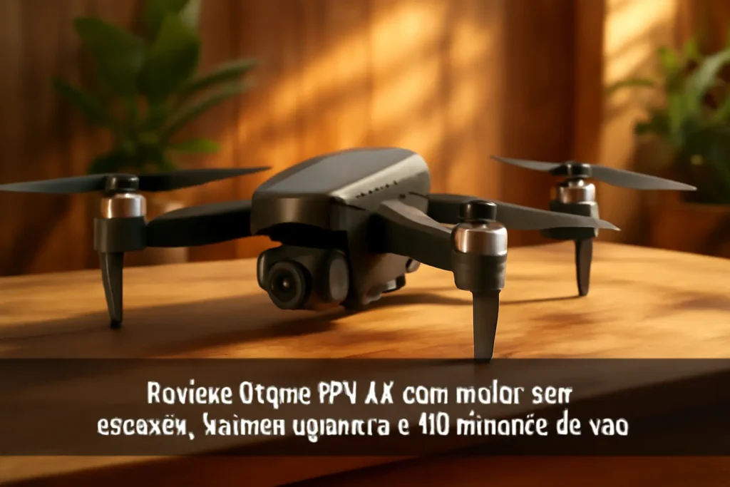 Drone FPV 4K com motor sem escovas, câmera ajustável e 40 minutos de voo