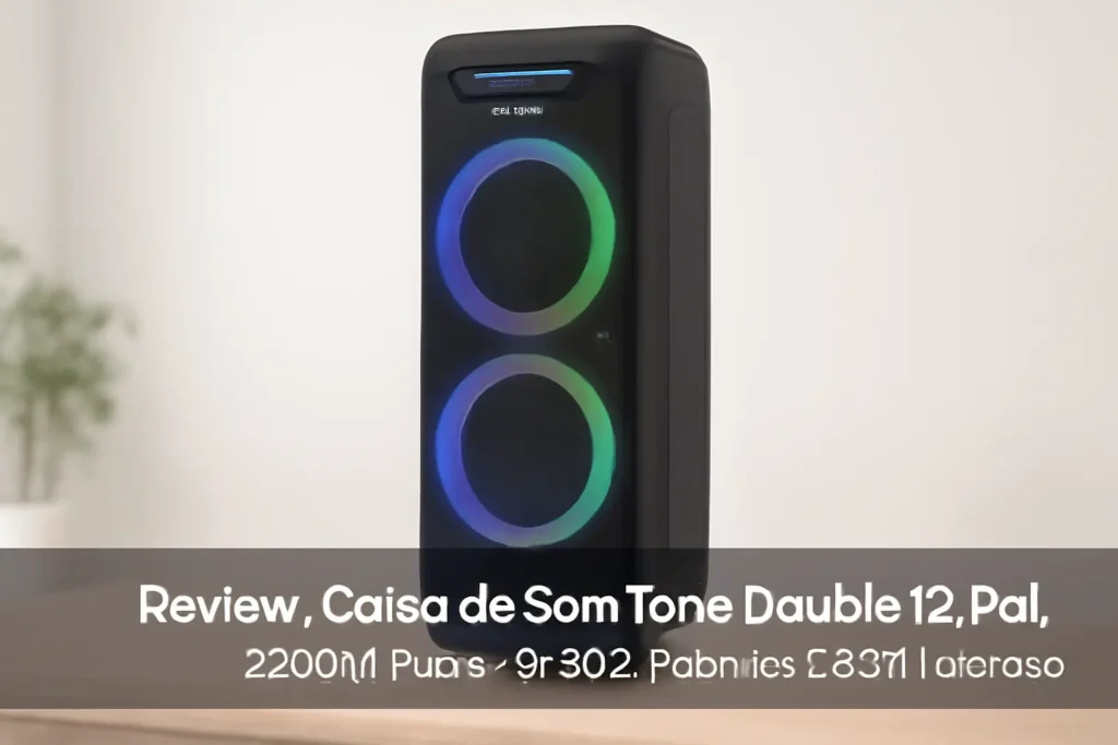 Caixa de Som Torre Double 12 Pol, 2200W Pulse - SP500: Potência e Som Imersivo