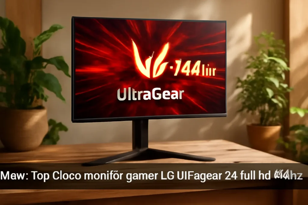 Top Cinco monitor gamer LG ultragear 24 full hd 144hz