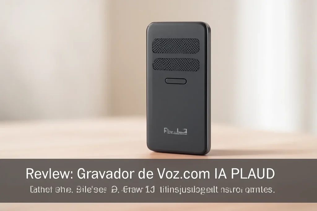 Gravador de Voz com IA PLAUD NotePin: Transcrição e Anotação Inteligente para Profissionais