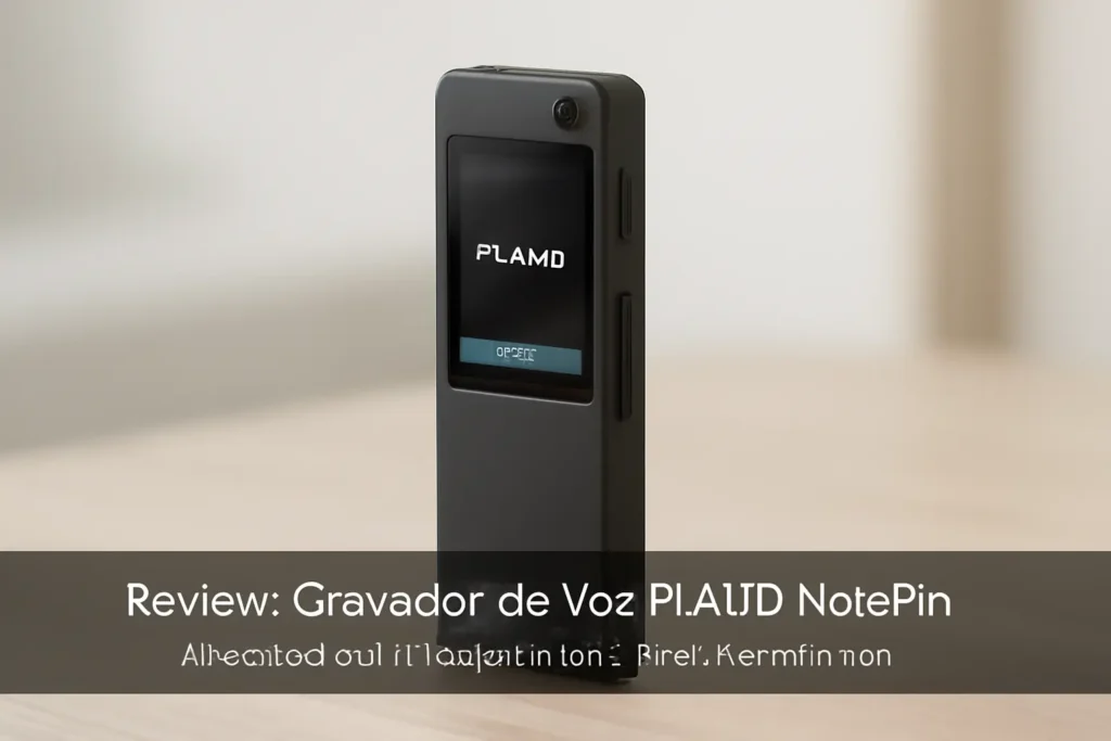 Gravador de Voz PLAUD NotePin: Anotação e Transcrição com IA para Profissionais