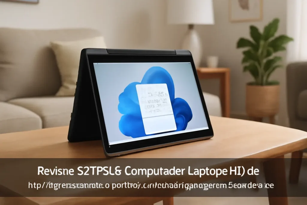 SZTPSLS Computador Laptop FHD de 11,6 Polegadas: Tablet Conversível com SSD e Processador Intel Celeron N4120